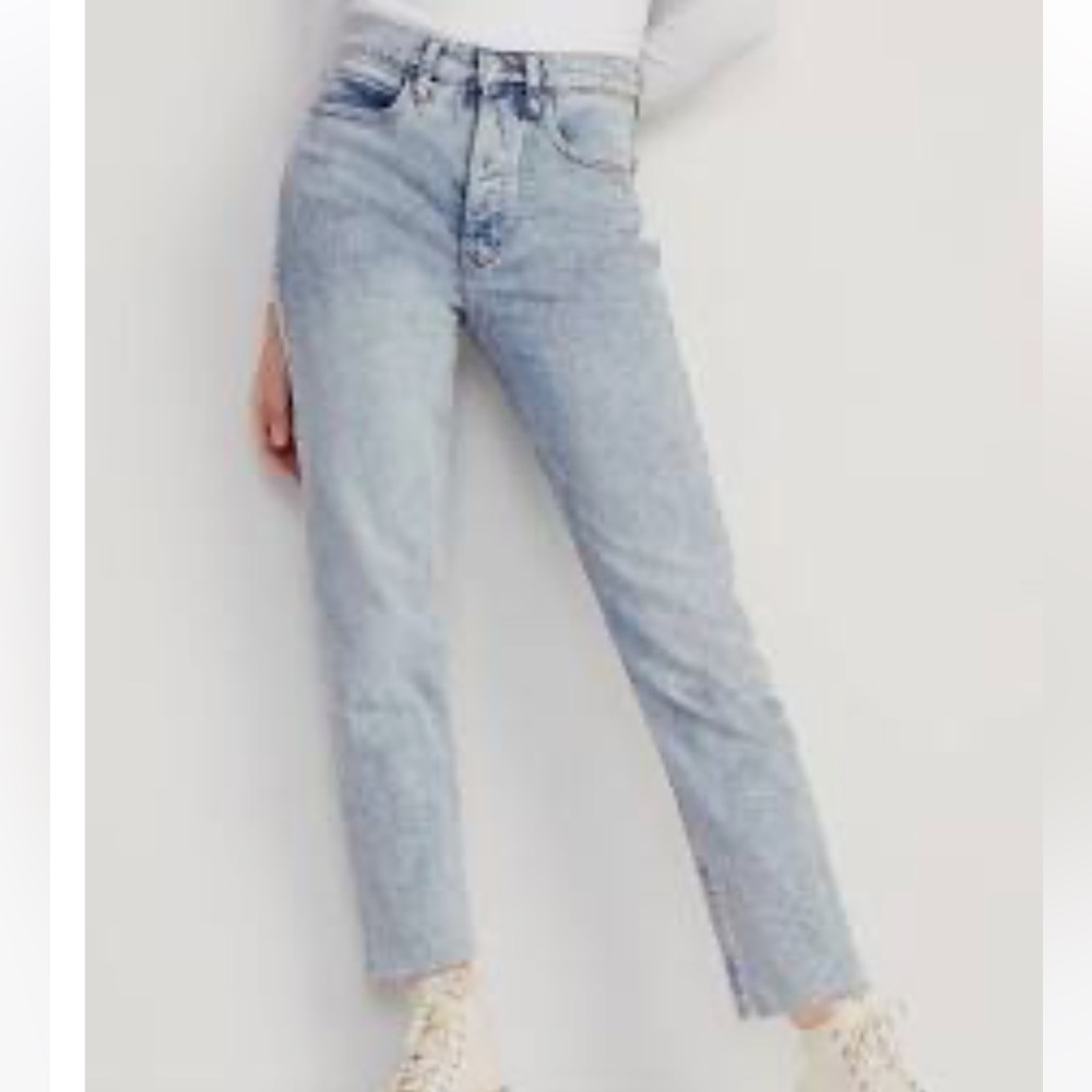 Old Navy extra high rise sky-hi straight jeans